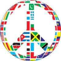  World Flags Peace Sign Air Freshener | My Air Freshener